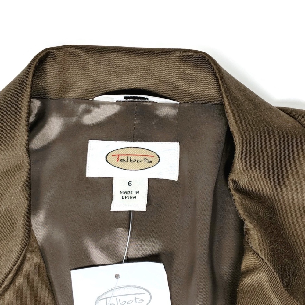 NWT $178 TALBOTS Stretch Silk Blend Blazer Size 6 - Picture 7 of 8
